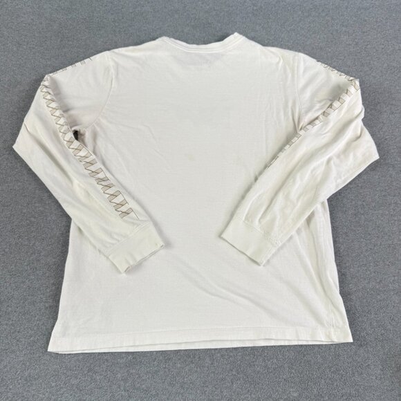 Nike NYC Logo Long Sleeve Tee White M Perfect for Workwear Painter Shirt (FLAWS) - Picture 2 of 10